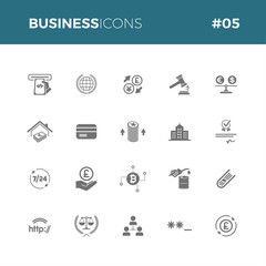 Business icons set #05