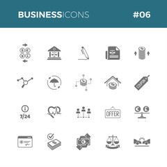 Business icons set #06