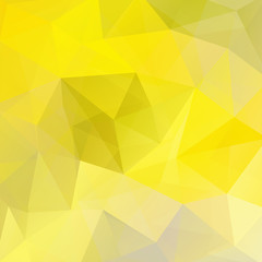 Geometric pattern, polygon triangles vector background in yellow tones. Illustration pattern
