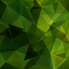 Geometric pattern, polygon triangles vector background in green  tone. Illustration pattern