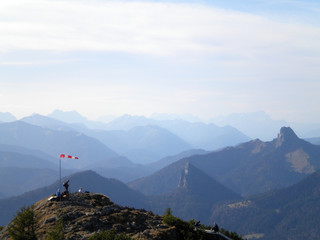 Bavarian Alps: View from peak