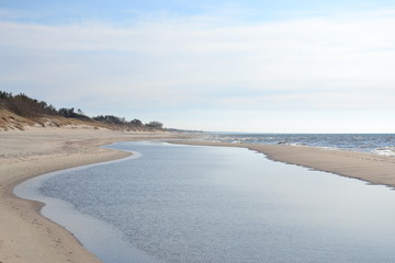 Sunny windy day on the Baltic sea