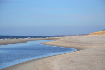 Sunny windy day on the Baltic sea