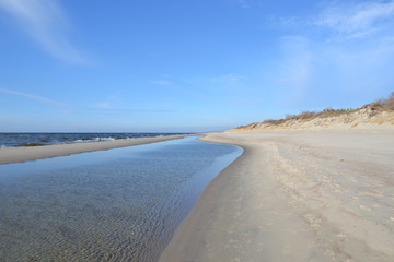 Sunny windy day on the Baltic sea