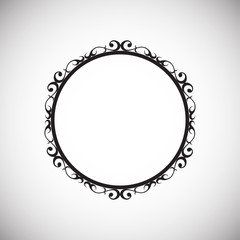 Frame icon on background for graphic and web design. Simple vector sign. Internet concept symbol for website button or mobile app.