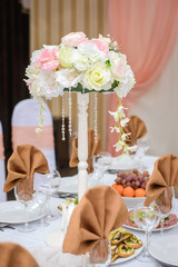 Holiday table for guests