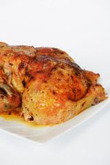 The roasted chicken for Easter celebration