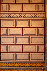 Brick design on the wall of dover church in kent
