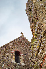 The tower of dover castle at kent uk