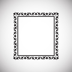 Frame icon on background for graphic and web design. Simple vector sign. Internet concept symbol for website button or mobile app.