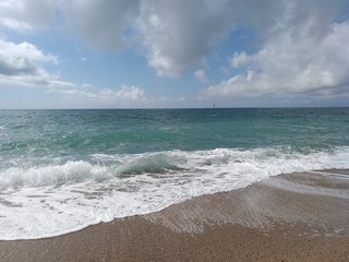 mar, playa y cielo