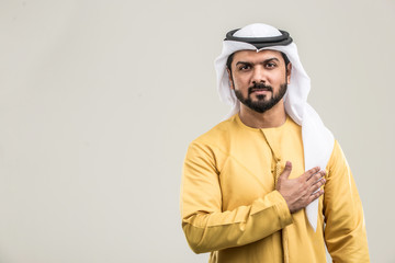 Arabian man with traditional dress