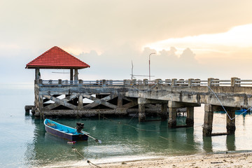 Seafront pier in Thailand