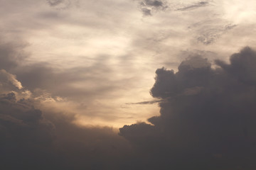 beautiful summer evening cloudscape