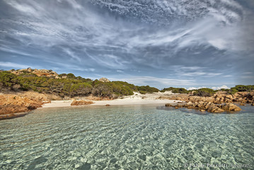 La Spiaggia Rosa, Isola di Budelli, Parco Nazionale Arcipelago di La Maddalena, Sardegna. Sea of Sardinia.