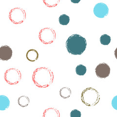 polka dots seamless pattern pastel