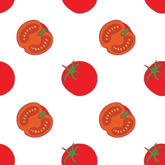 Tomato seamless pattern