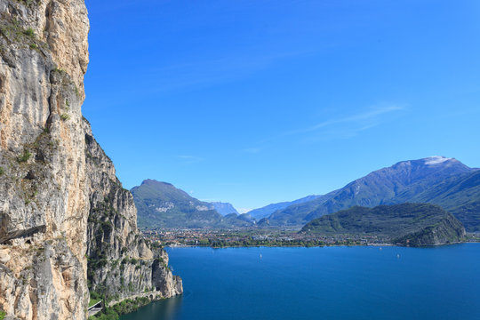 Riva del Garda view from Ponale