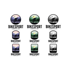 bike sport logo set