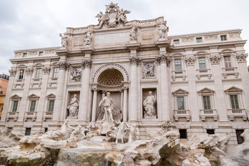 Trevi Fountain or Fontana di Trevi at Piazza Trevi, Rome