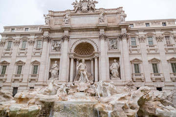 Trevi Fountain or Fontana di Trevi at Piazza Trevi, Rome