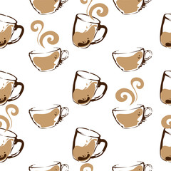 coffee pattern background graphic