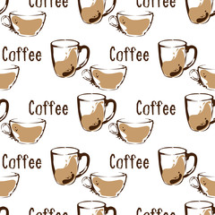 coffee pattern background graphic