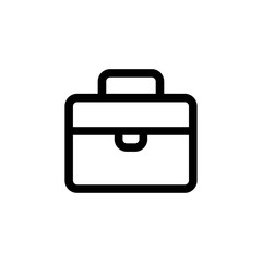 Bag Briefcase vector icon concept stroke symbol design logo, UI. EPS 10. - Vector