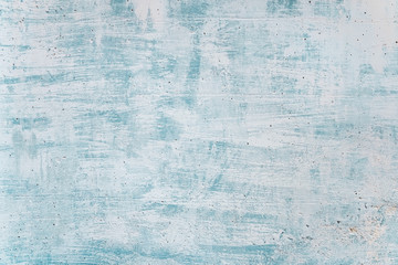 Blank grunge concrete wall blue sea color paint for texture. vintage background