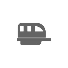 Monorail, train, transport icon. Element of simple transport icon. Premium quality graphic design icon. Signs and symbols collection icon for websites