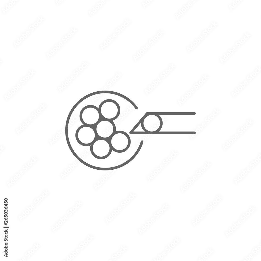 Aufkleber artificial insemination, analysis icon. element of artificial insemination icon. thin line icon for 