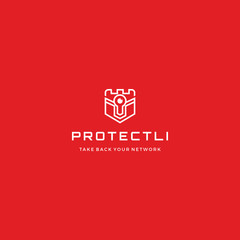Castle Protection Intelligent Logo Design Inspiration custom logo design vector