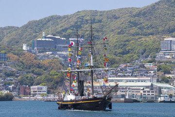 長崎帆船祭り Nagasaki Sailing ship Festival　長崎県長崎港　観光丸