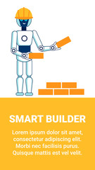 Smart Builder Technology Flat Poster Template
