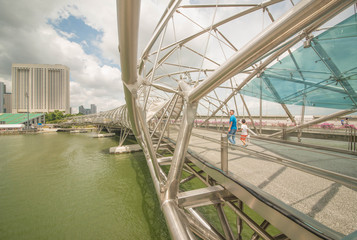Naklejka premium Marina Bay Sands in Singapore.