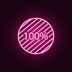 loading neon icon. Elements of online and web set. Simple icon for websites, web design, mobile app, info graphics