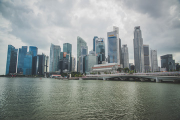 Fototapeta na wymiar Marina Bay Sands in Singapore.
