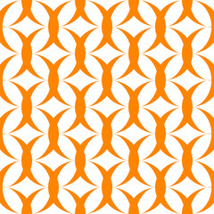 Orange pattern on white background. Seamless pattern wallpaper. Abstract.