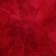 Red polygonal vector background. Can be used in cover design, book design, website background. Vector illustration