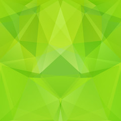 Fototapeta na wymiar Green polygonal vector background. Can be used in cover design, book design, website background. Vector illustration