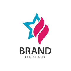 Brand Company Logo Vector Template Design Illustration