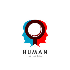 Human Logo Vector Template Design Illustration