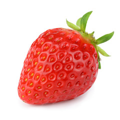 beautiful strawberry isolated on white background