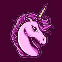unicorn vector logo