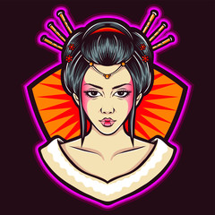 Geisha Vector Logo