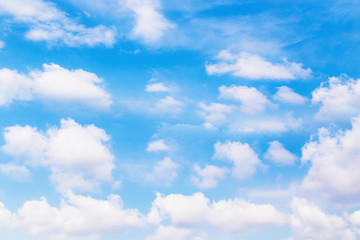 Beautiful sky with clouds, wide angle