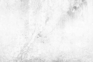White Peeling Cracked Concrete Wall Texture Background.