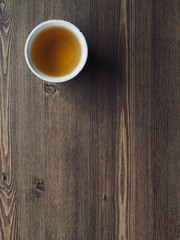 나무보드와 홍차 