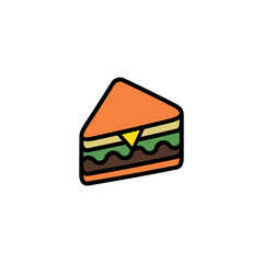 sandwich icon logo design
