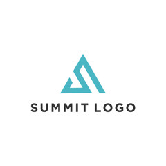 S letter for summit logo design